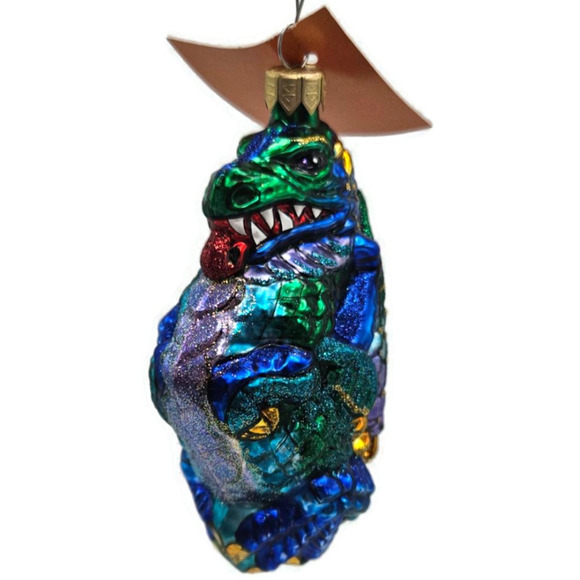 Asian Treasures Chimera Dragon Halloween Fantasy Christmas Tree Glass Ornament - Picture 3 of 9